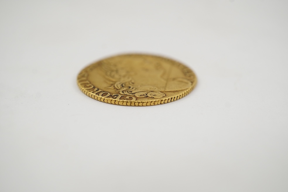 British gold coins, George III, gold guinea, 1775